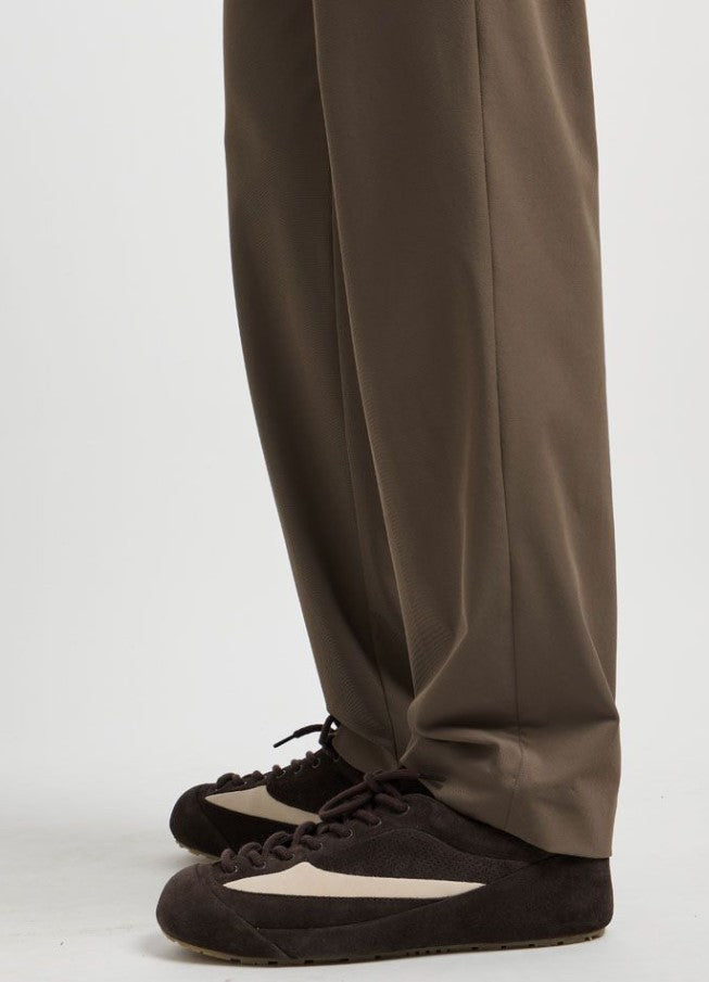 Emporio Armani Stretch Nylon Chino Trousers With Refined Details