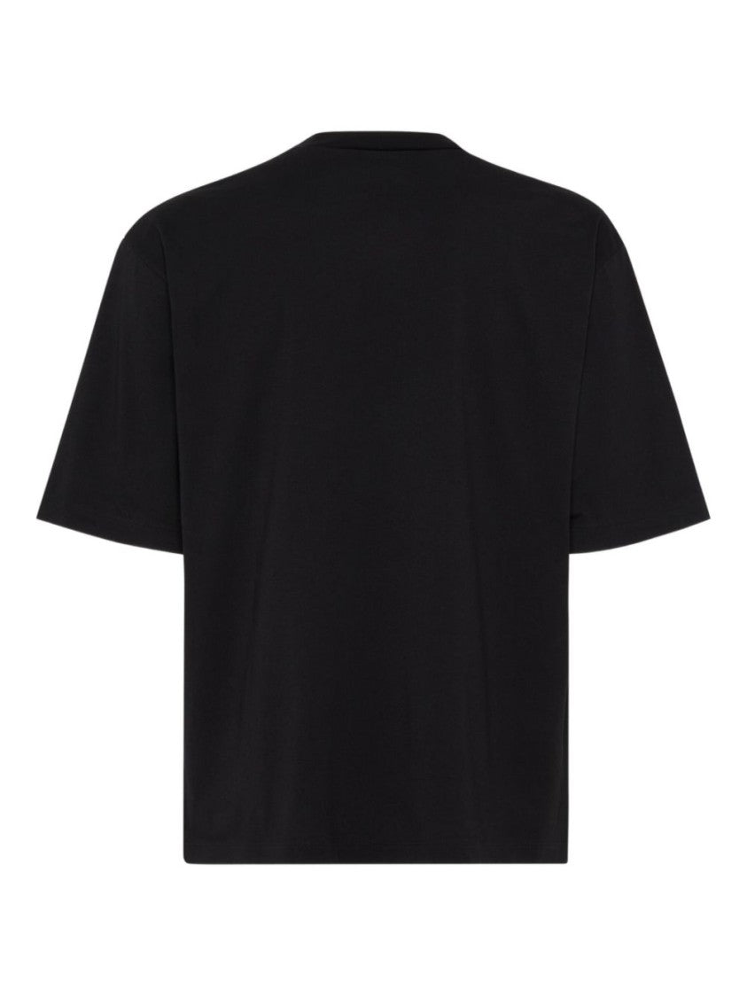 Dsquared2 Relaxed Black T-Shirt With Distressed Logo Print