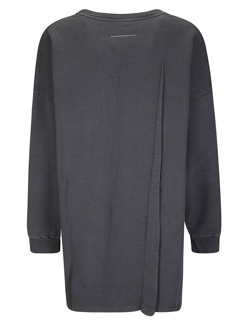 Mm6 By Maison Margiela Long-Sleeved Cotton Mini Dress