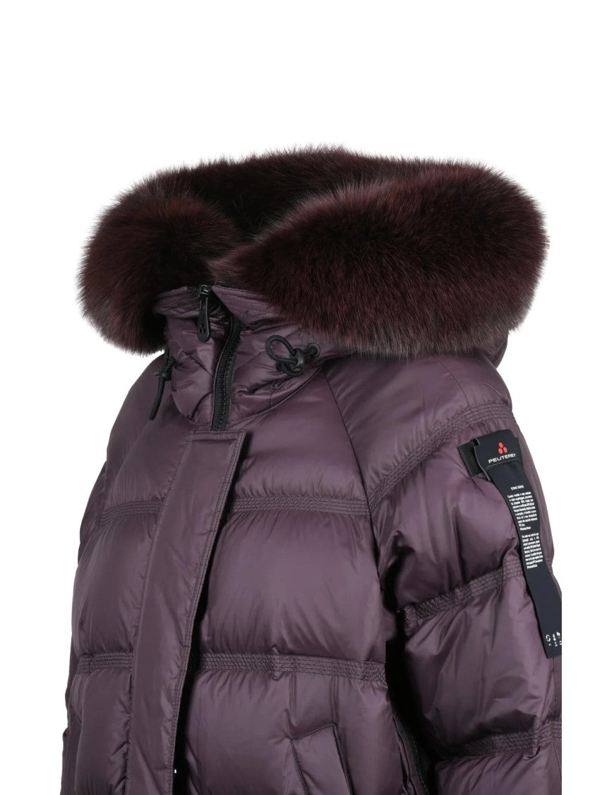 Peuterey Peuterey Takan Mq Down Jacket With Fur Trim And Quilted Design
