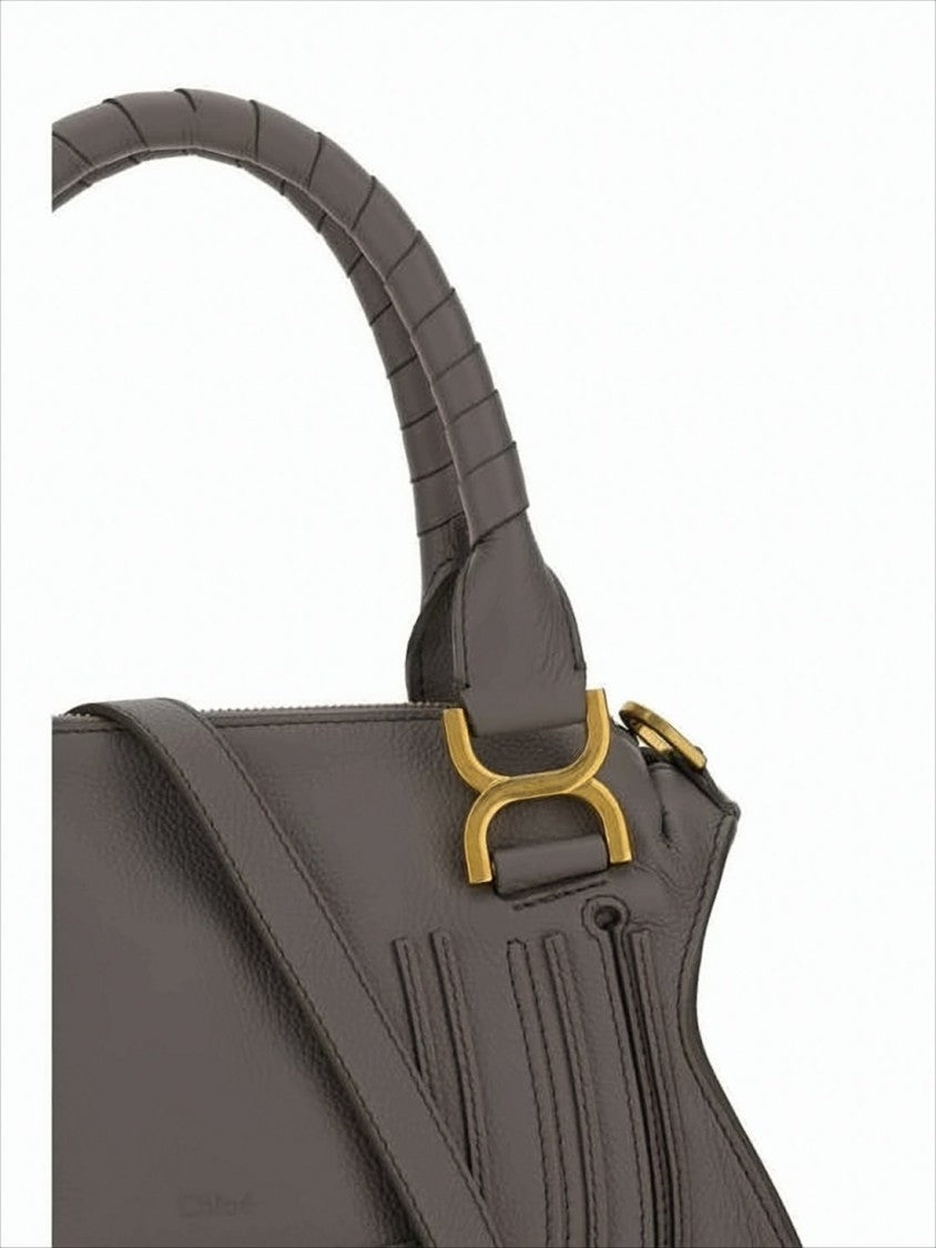 Chloé Structured Calf Leather Shoulder Bag