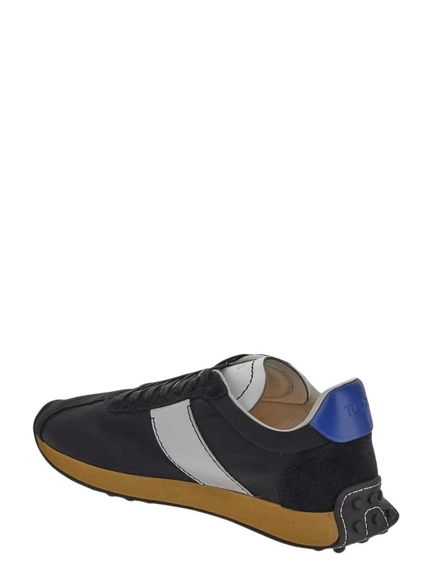 Tod's Black Sneakers With Suede And Fabric Accents