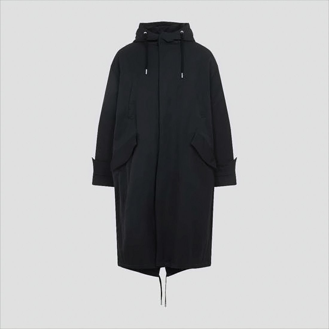 Ami Paris Hooded Long Padded Coat With Adjustable Features