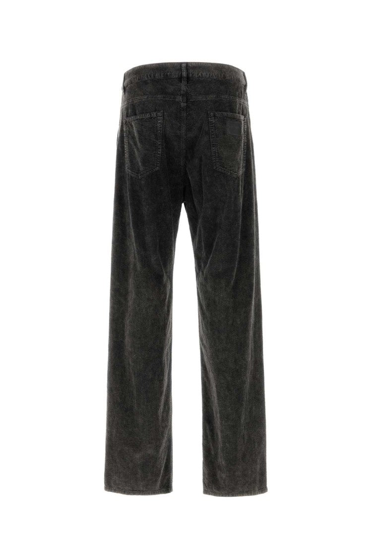 Dolce & Gabbana Charcoal Stretch Corduroy Pant
