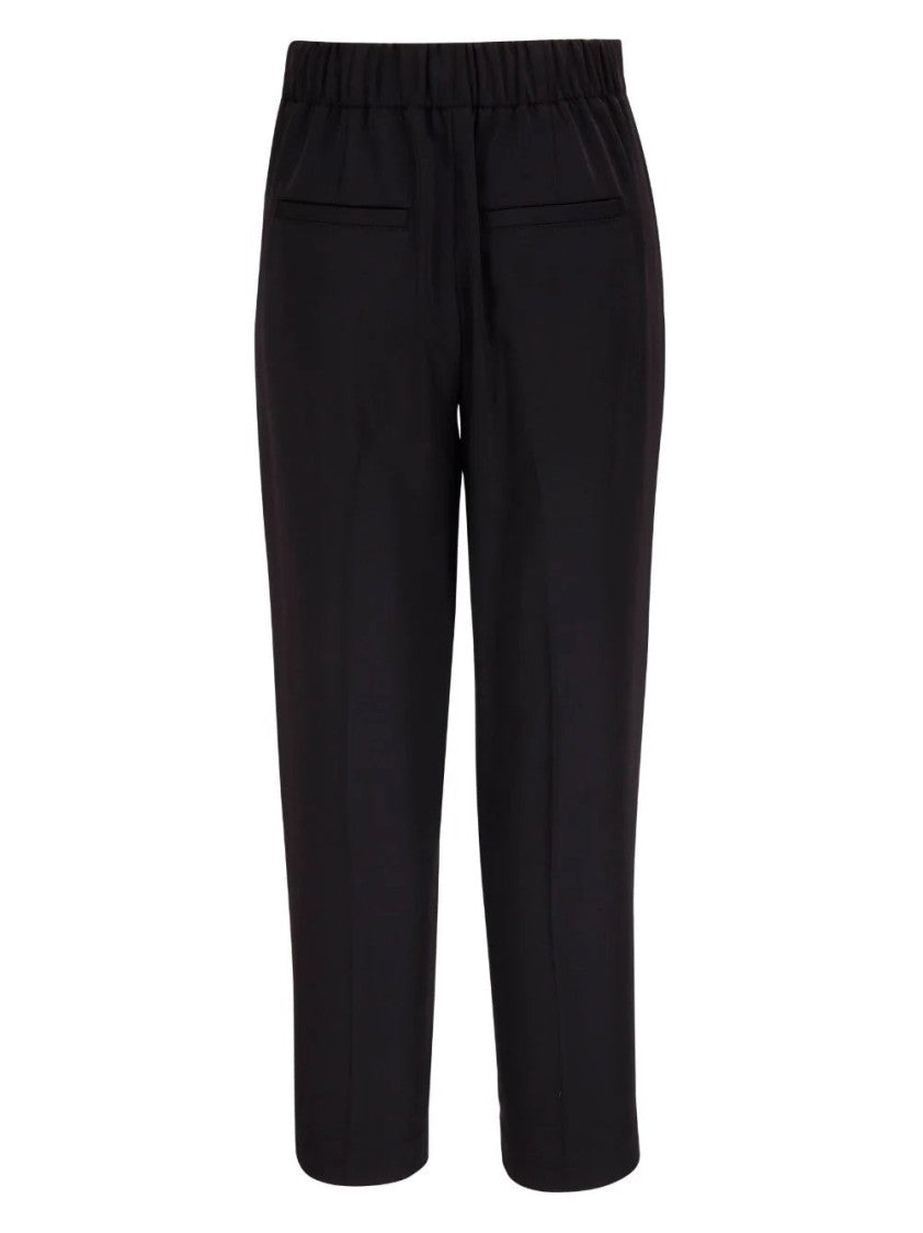 Vince Tapered Pull-On Pants With Elastic Waistband