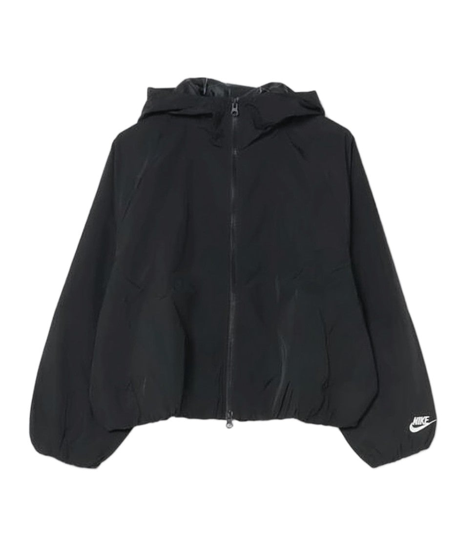 Nike Hooded Black Jacket With Subtle Logo