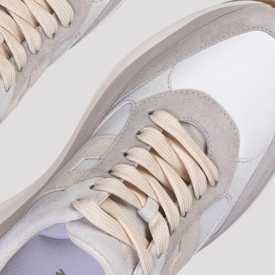 Hogan Lace-Up White Sneakers With Iconic 'H' Detail