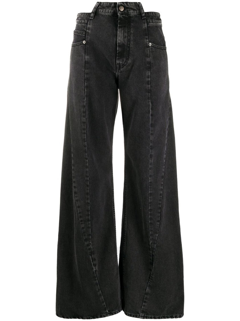 Maison Margiela Wide Leg Black Jeans