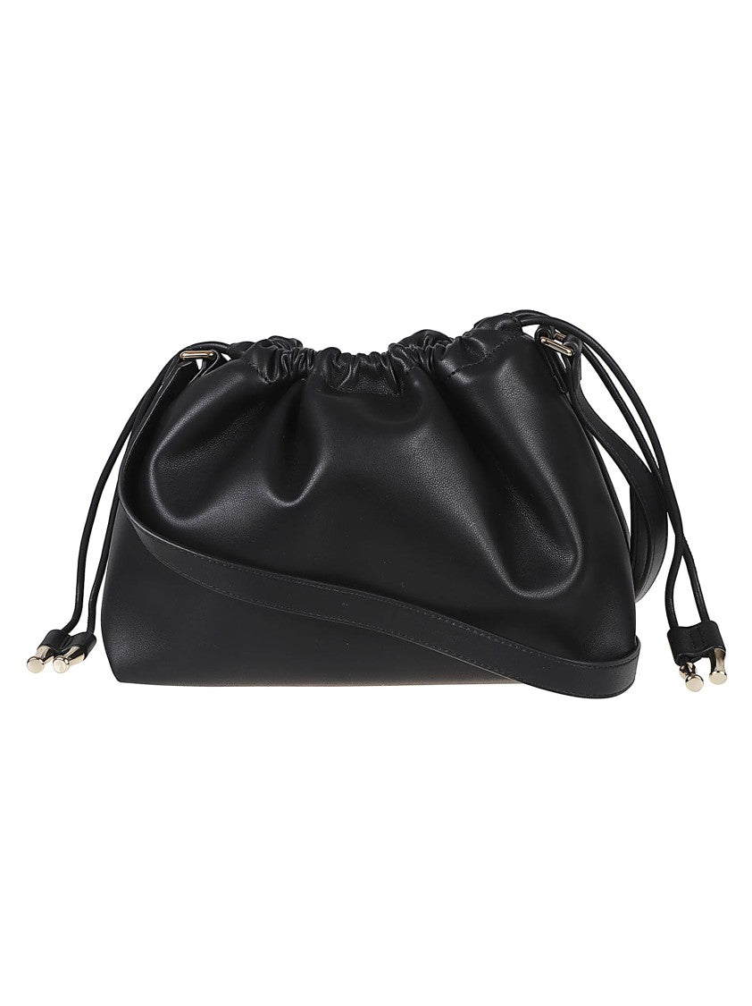 A.P.C. Recycled Vegan Leather Shoulder Bag With Drawstring Closure