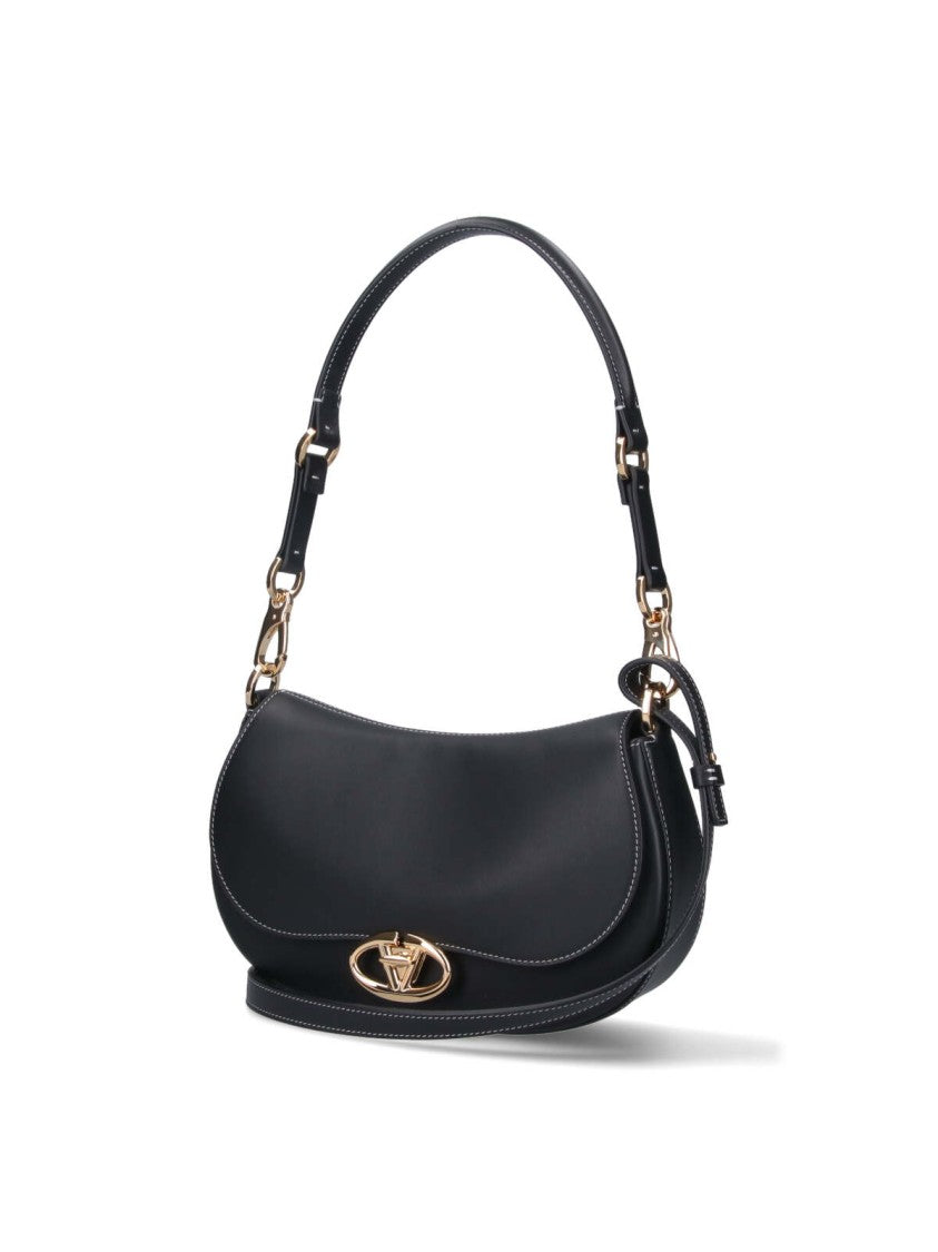 Valentino Garavani Small 'Ohval' Shoulder Bag – Black