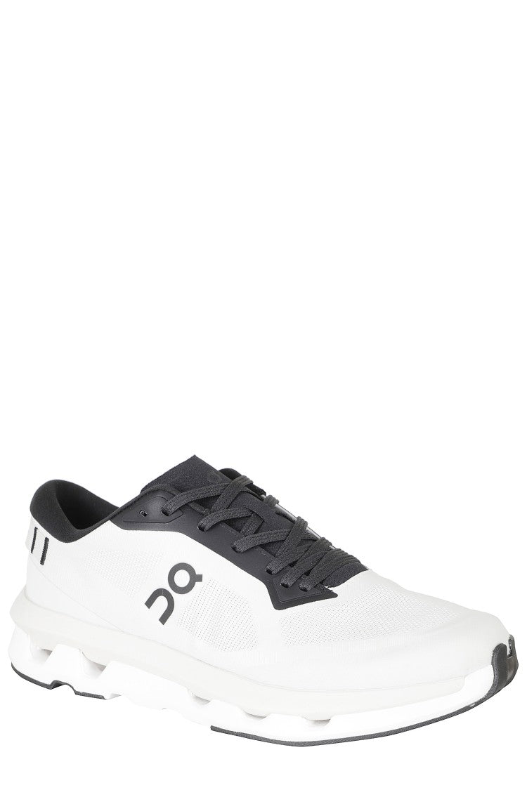 On Running Black And White Cloudzone Mesh Rubber Sole Nylon Sneakers