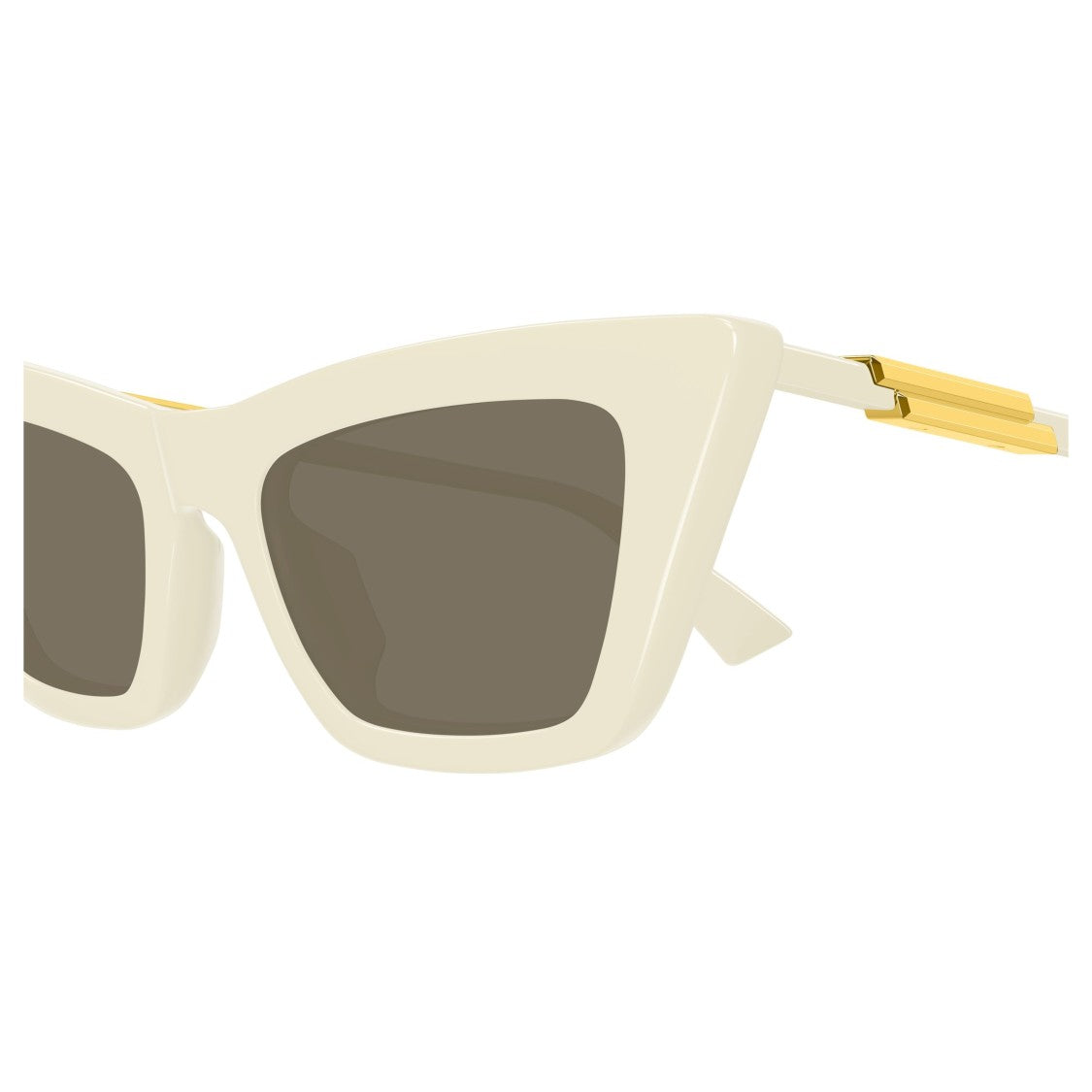Bottega Veneta Angular Cat-Eye Sunglasses With Gold-Tone Accents