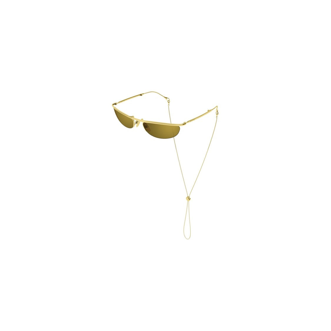 Gucci Gg2157s Narrow Gold-Toned Sunglasses