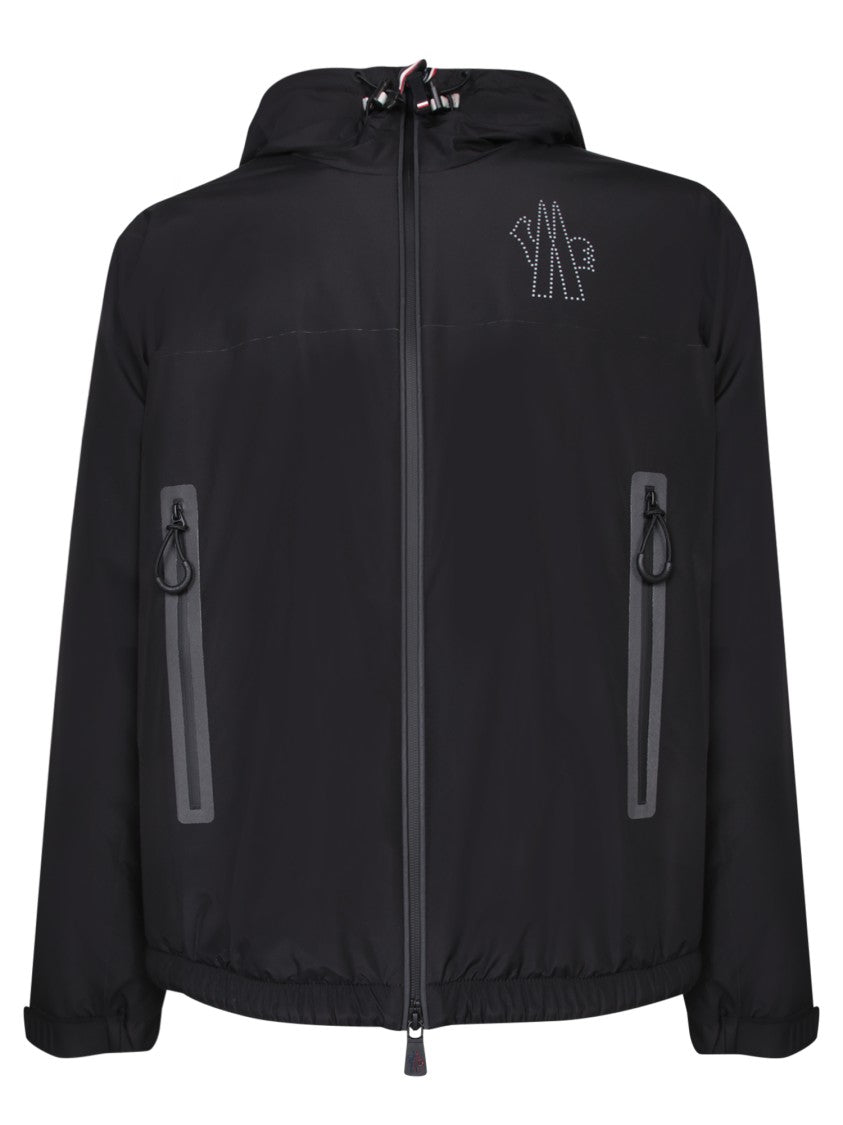 Moncler Grenoble Functional Black Jacket With Integrated Hood