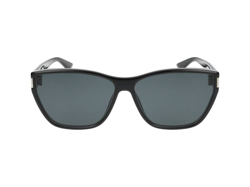 Saint Laurent Black Glossy Finish Oversized Square Sunglasses