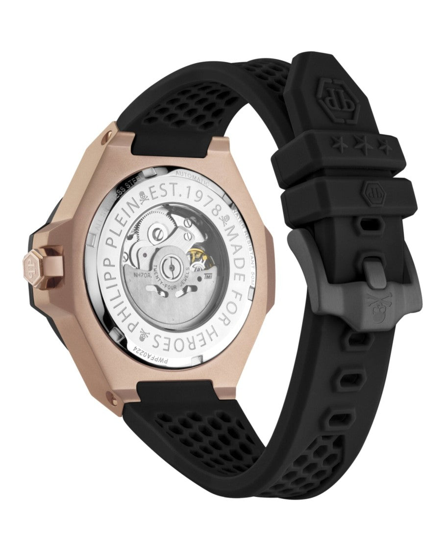 Philipp Plein Plein $Keleton Royal Automatic Watch With Bold Black Skeleton Dial