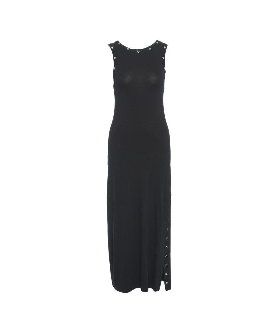 Thom Krom Calf-Length Midi Dress With Eyelet Embellishments