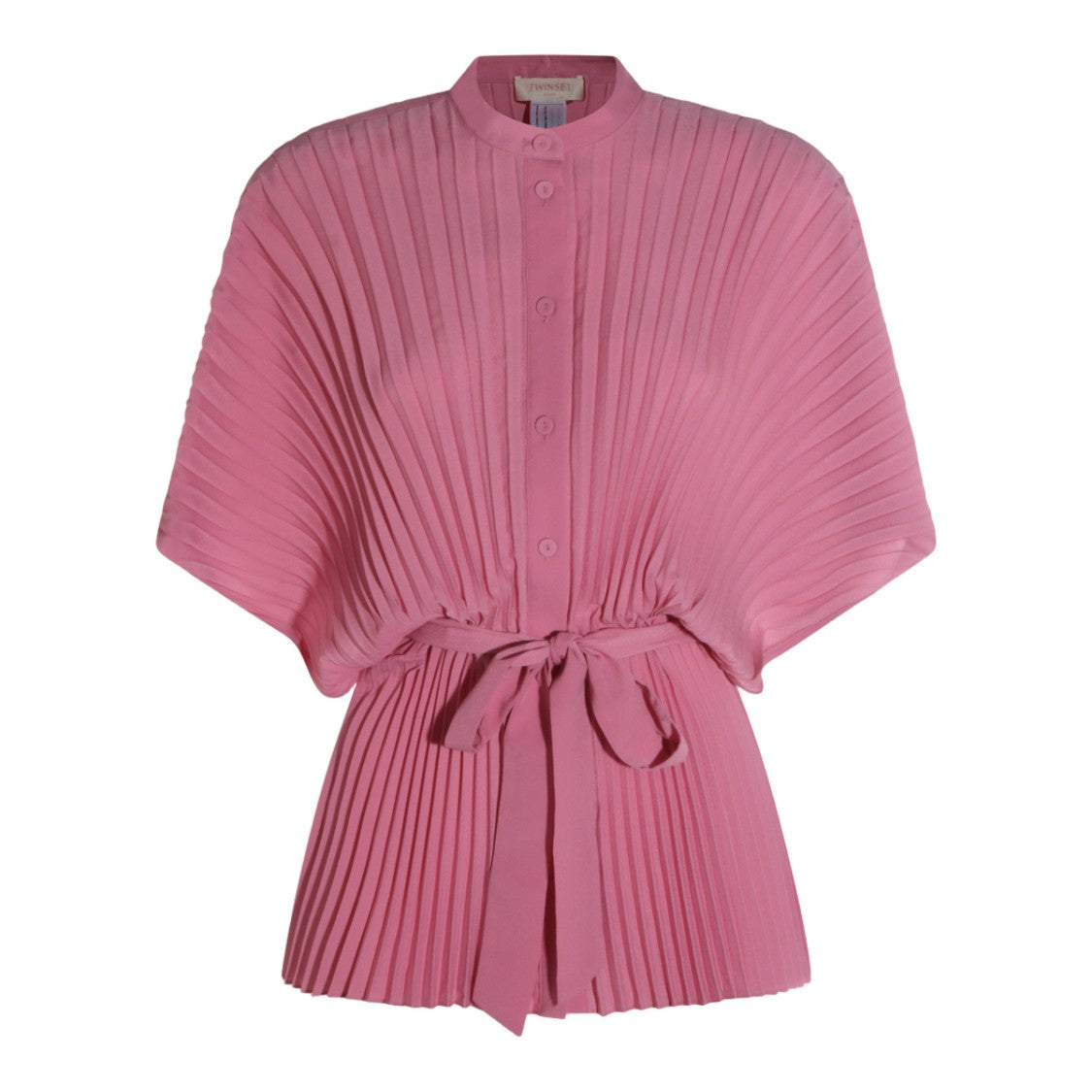 Twin-Set Fitted Top With High Neckline