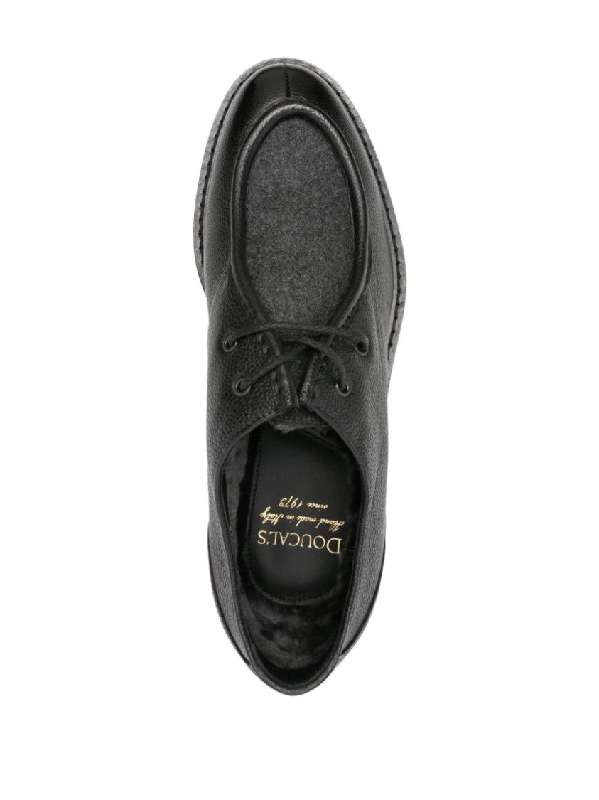 Doucal's Nero Derby Shoes