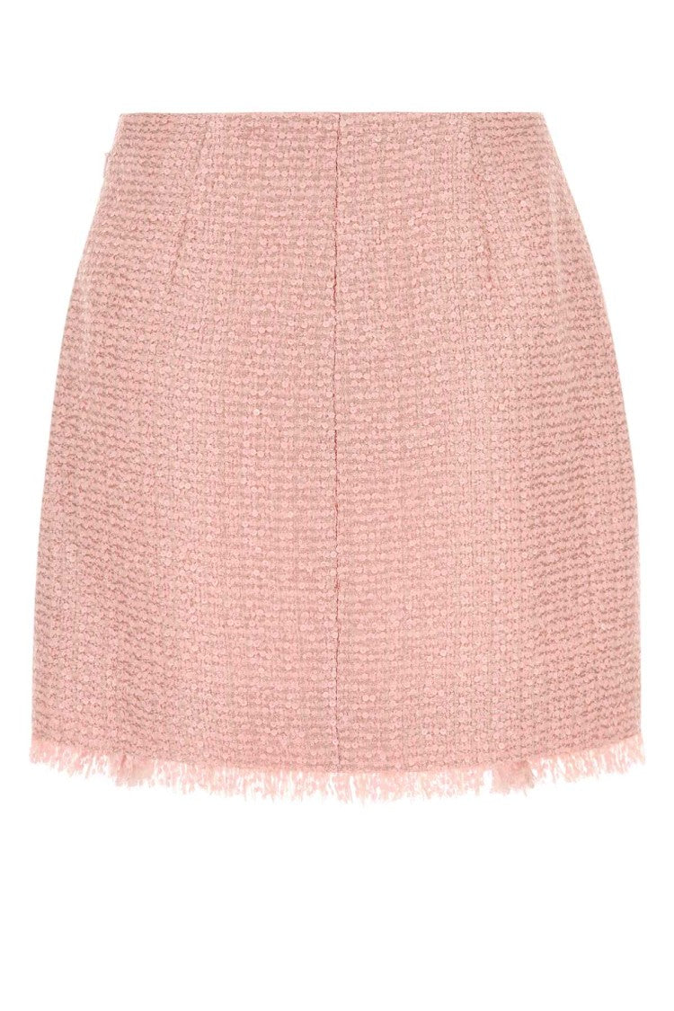 Balmain Pink Tweed Skirt