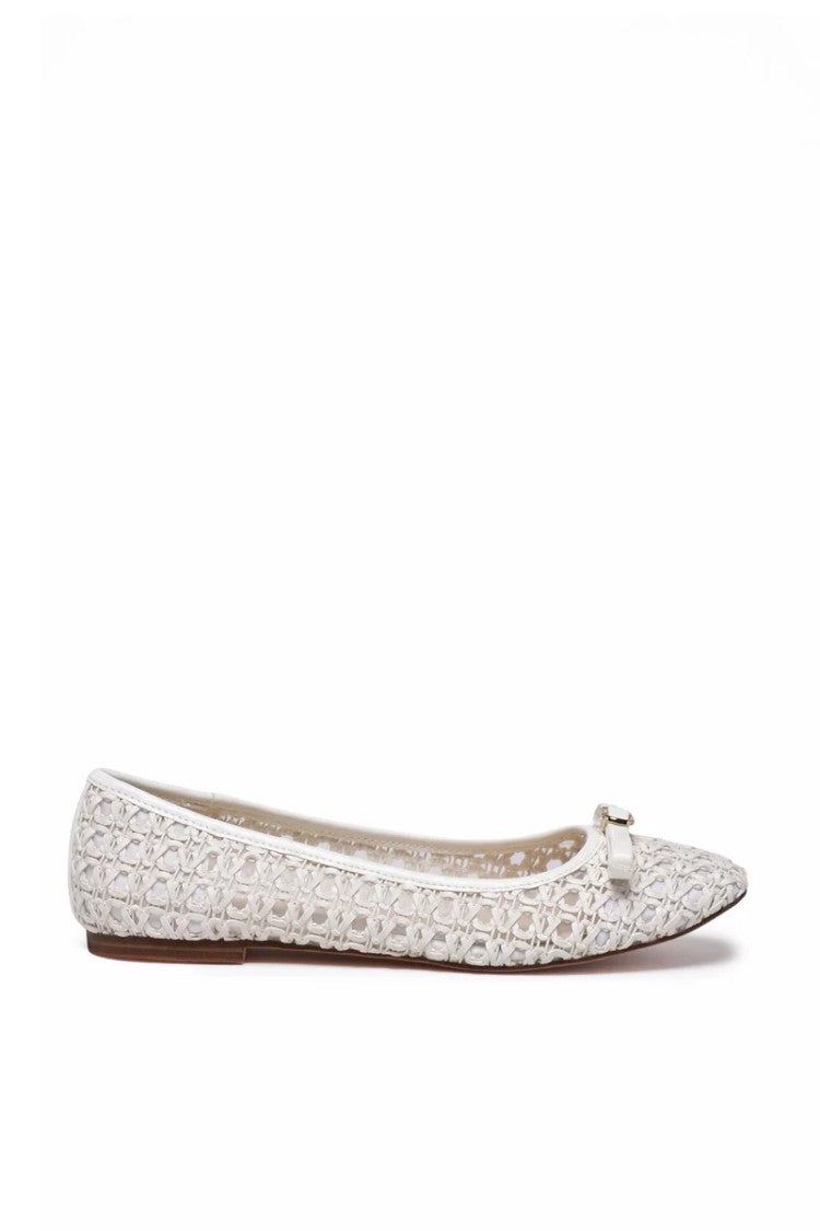 Twin-Set White Rubber Ballerina