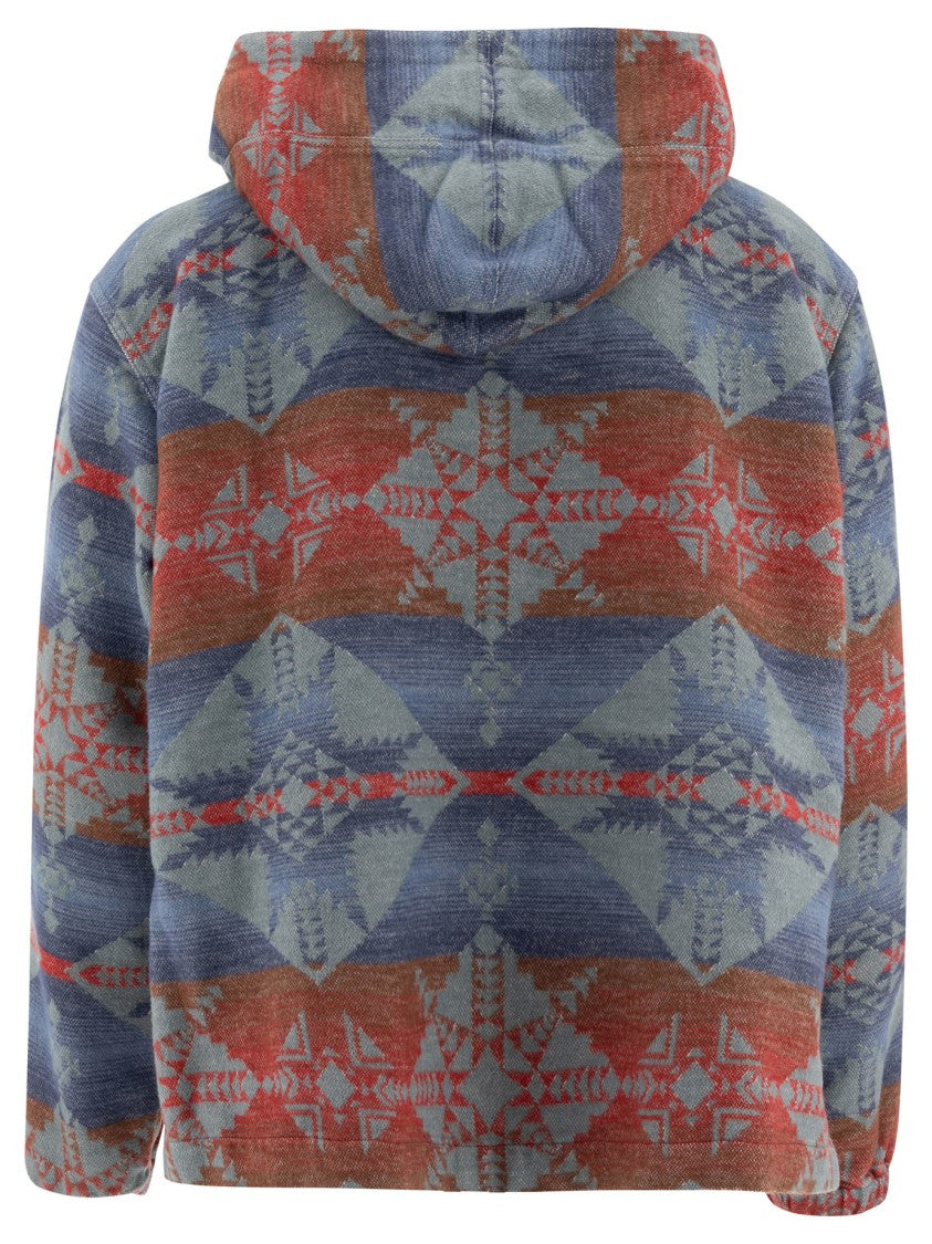 Beams Plus "Mil Smock Jacquard Shaggy" Hoodie