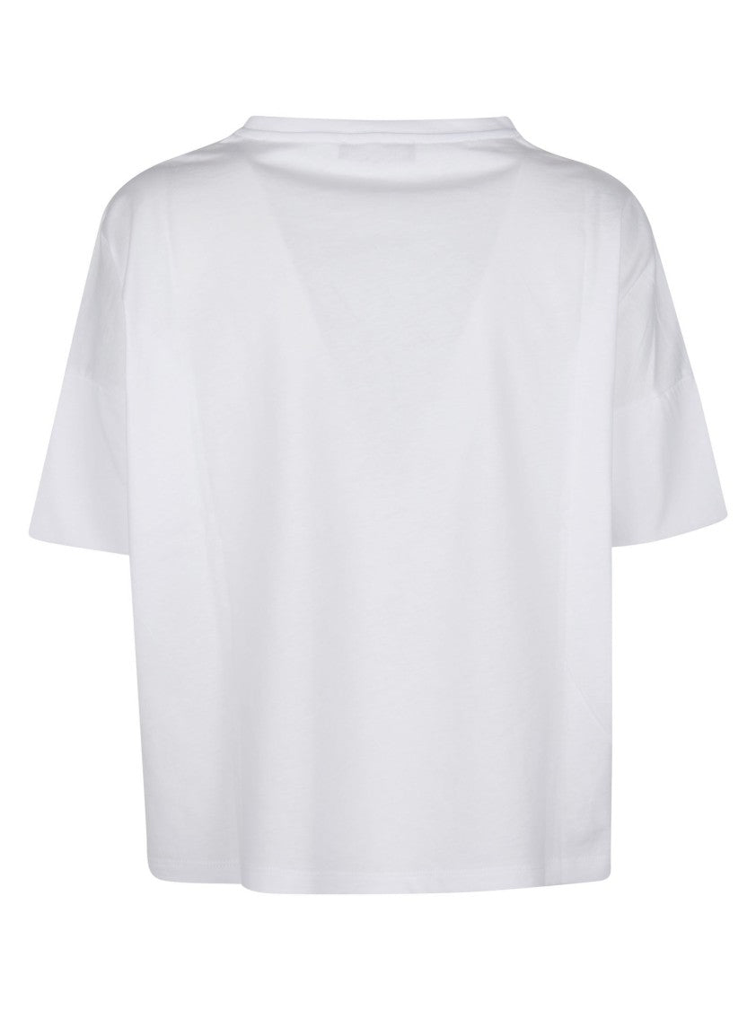 Aragona Cropped Relaxed V Neck T-Shirt