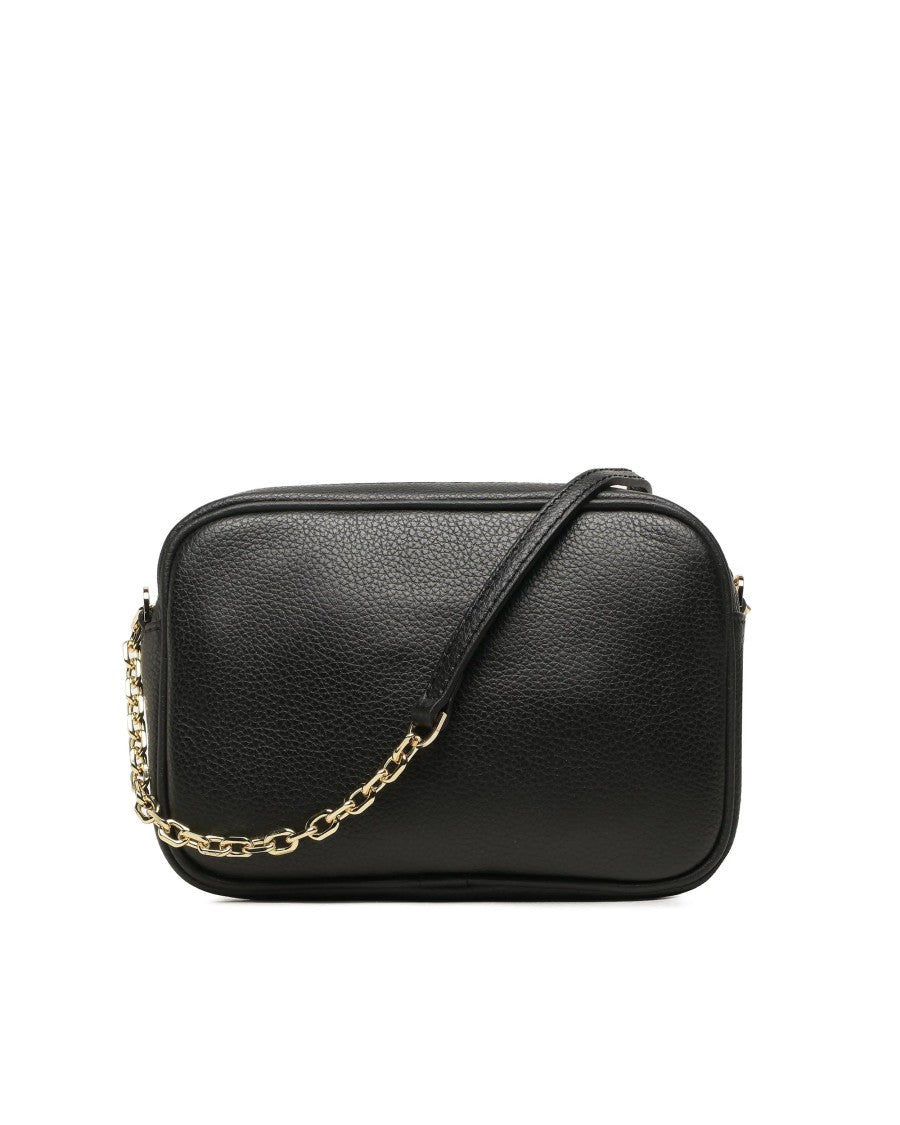 Patrizia Pepe Black Leather Crossbody Bag