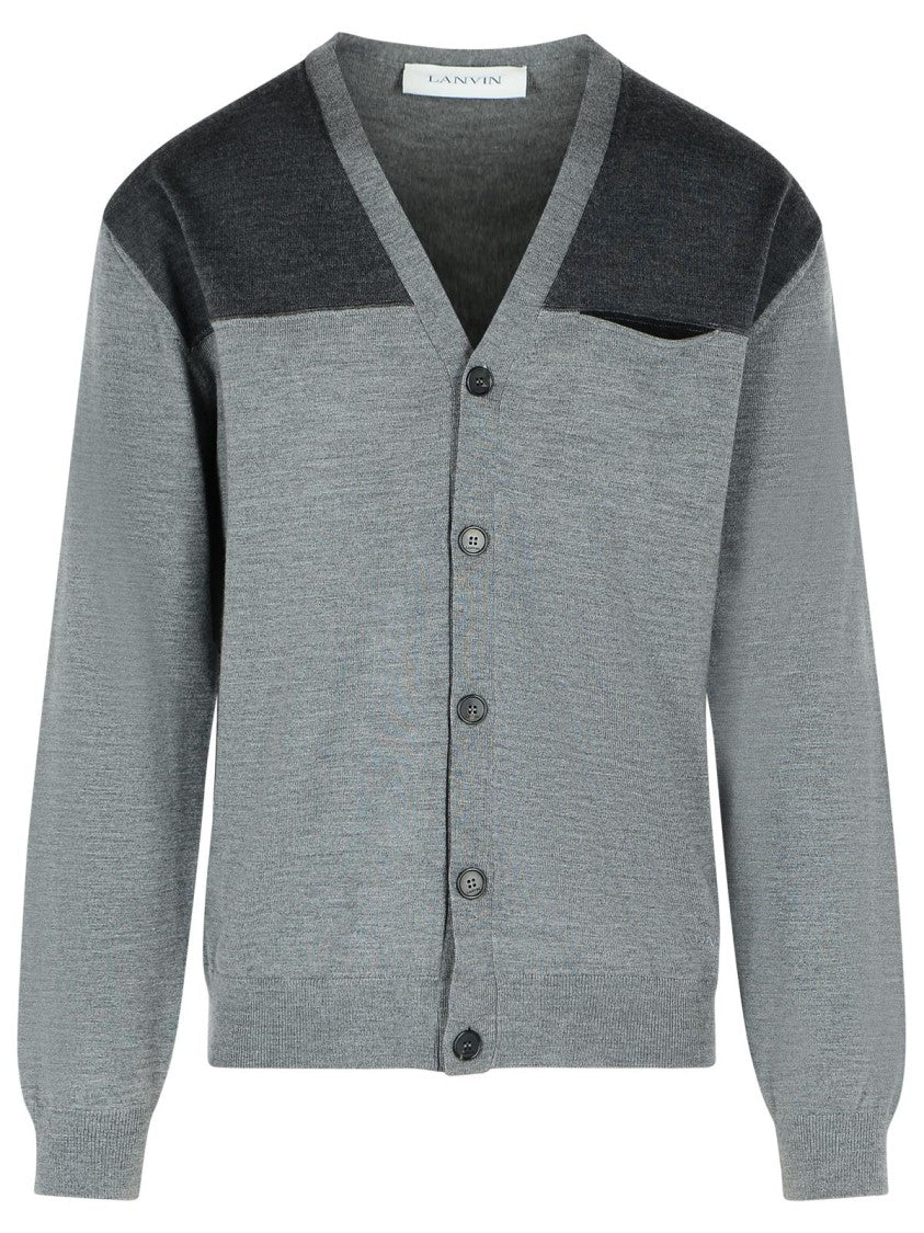 Lanvin Grey Wool Cardigan