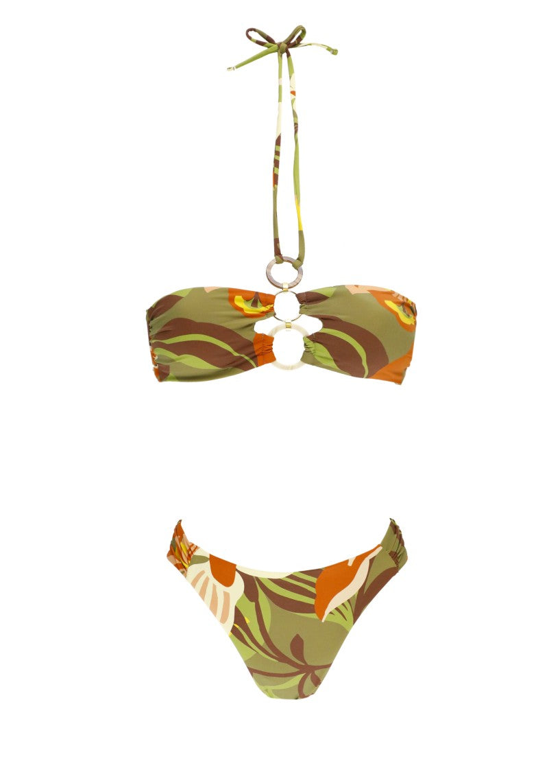 Miss Bikini Bandeau Green Bikini