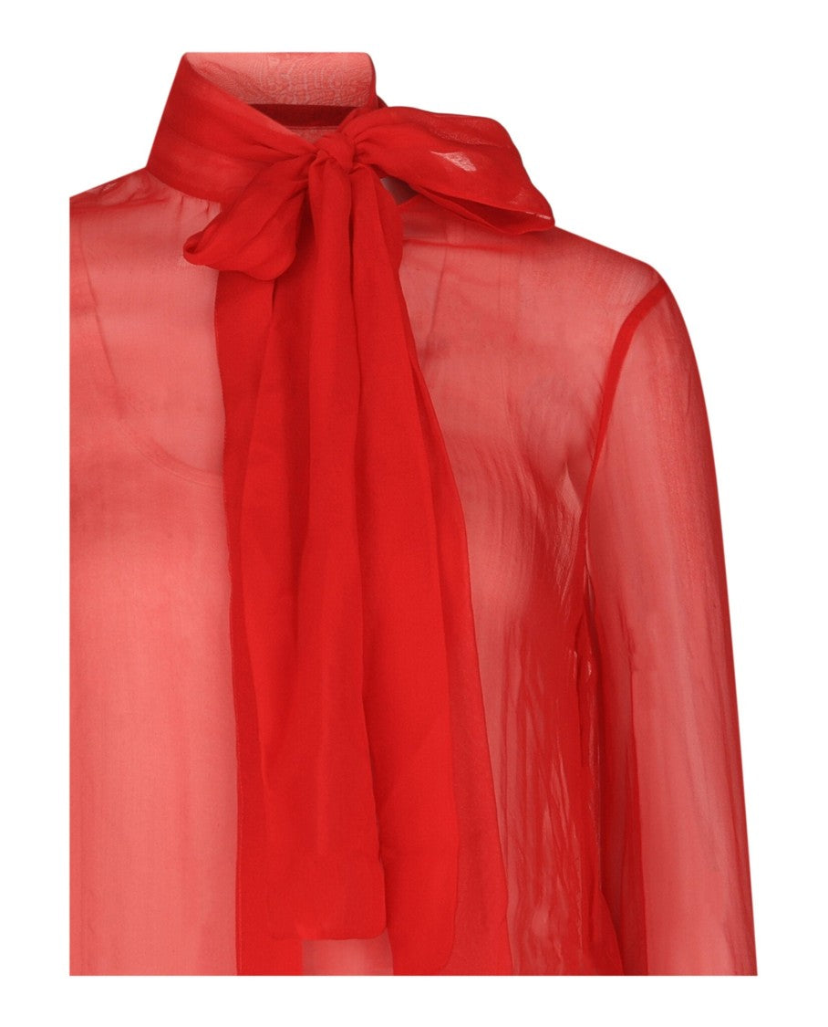 Valentino Sheer Organza Blouse