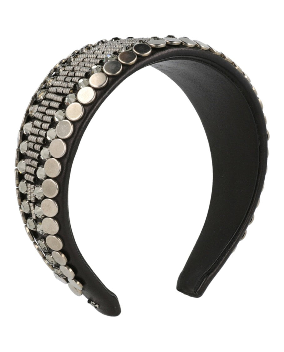 Gucci Beaded Leather Headband