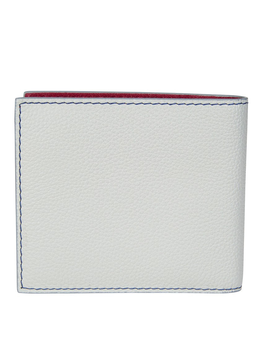 Marni Light Neutral Bifold Contrast Stitching Wallet