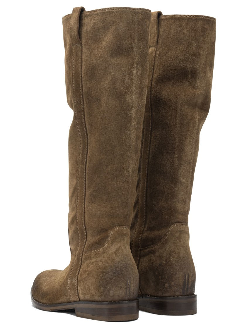 Strategia Suede Leather Ankle Boots
