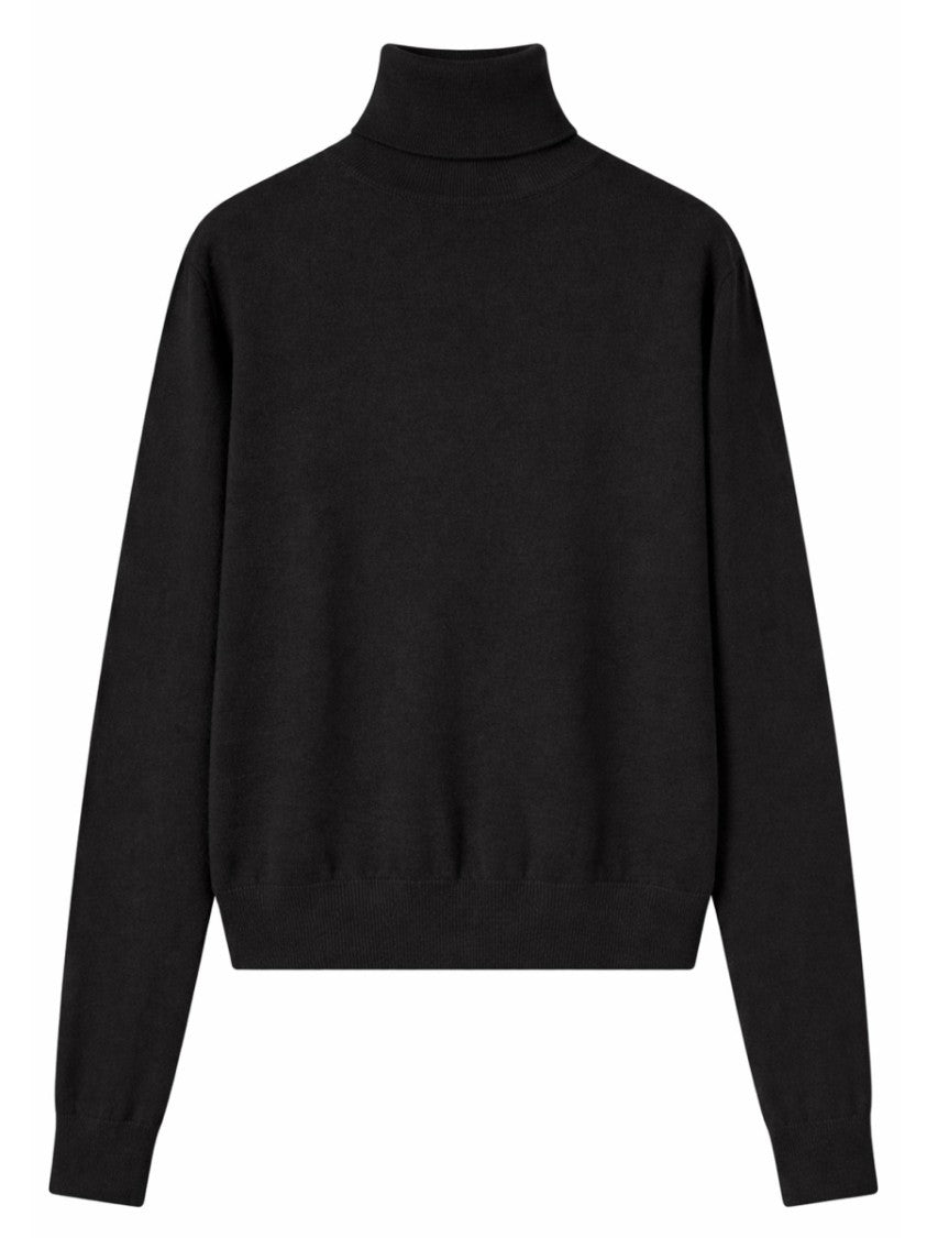 Gucci Wool Turtleneck Sweater With Subtle Embroidery