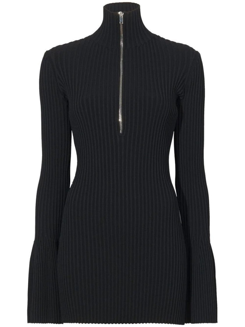 Proenza Schouler Viscose Rib Zip Sweater
