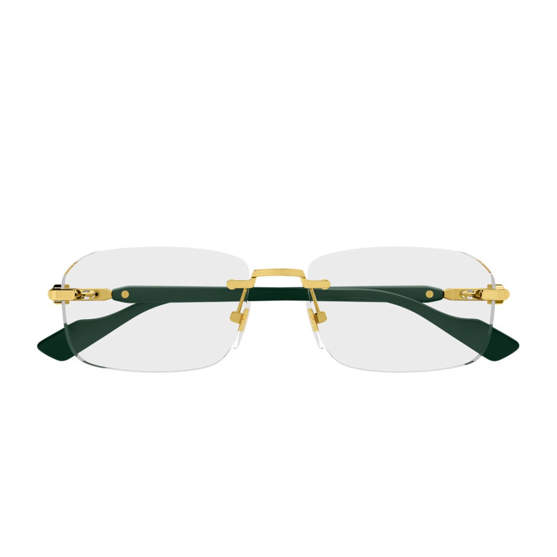 Gucci Gold Gg1221o Linea Sign Metal Eyeglasses