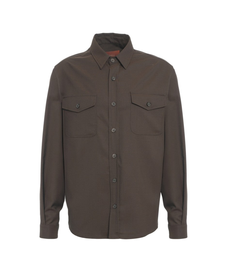 Cruna 'Osaka' Wool Blend Shirt