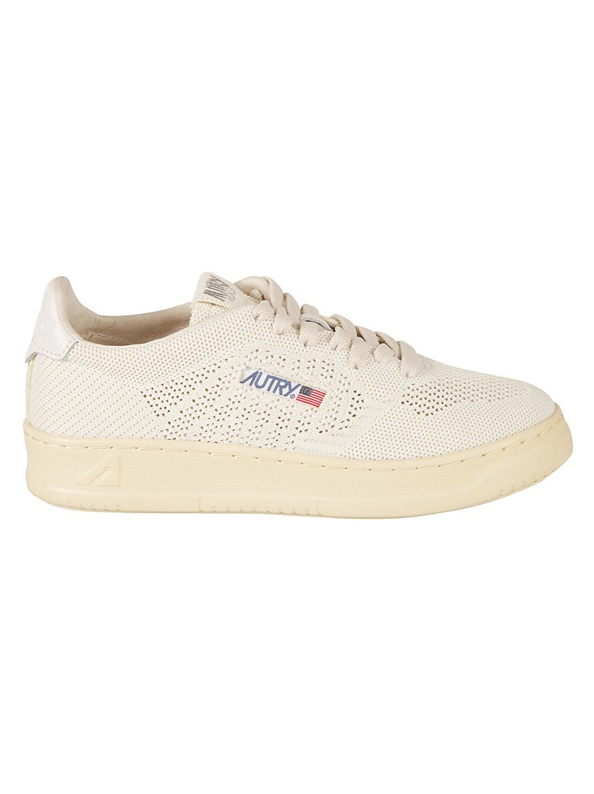 Autry White Cotton Sneakers