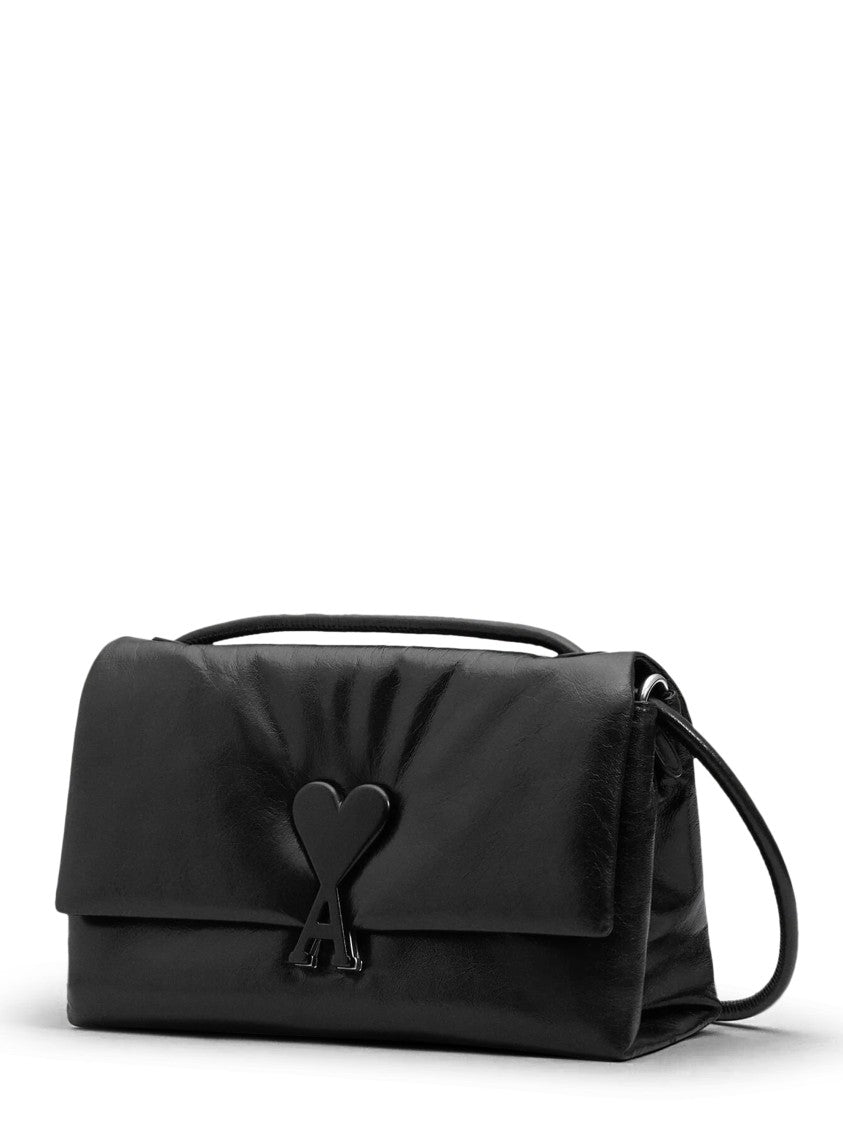 Ami Paris Voulez Vous Shoulder Bag - Black