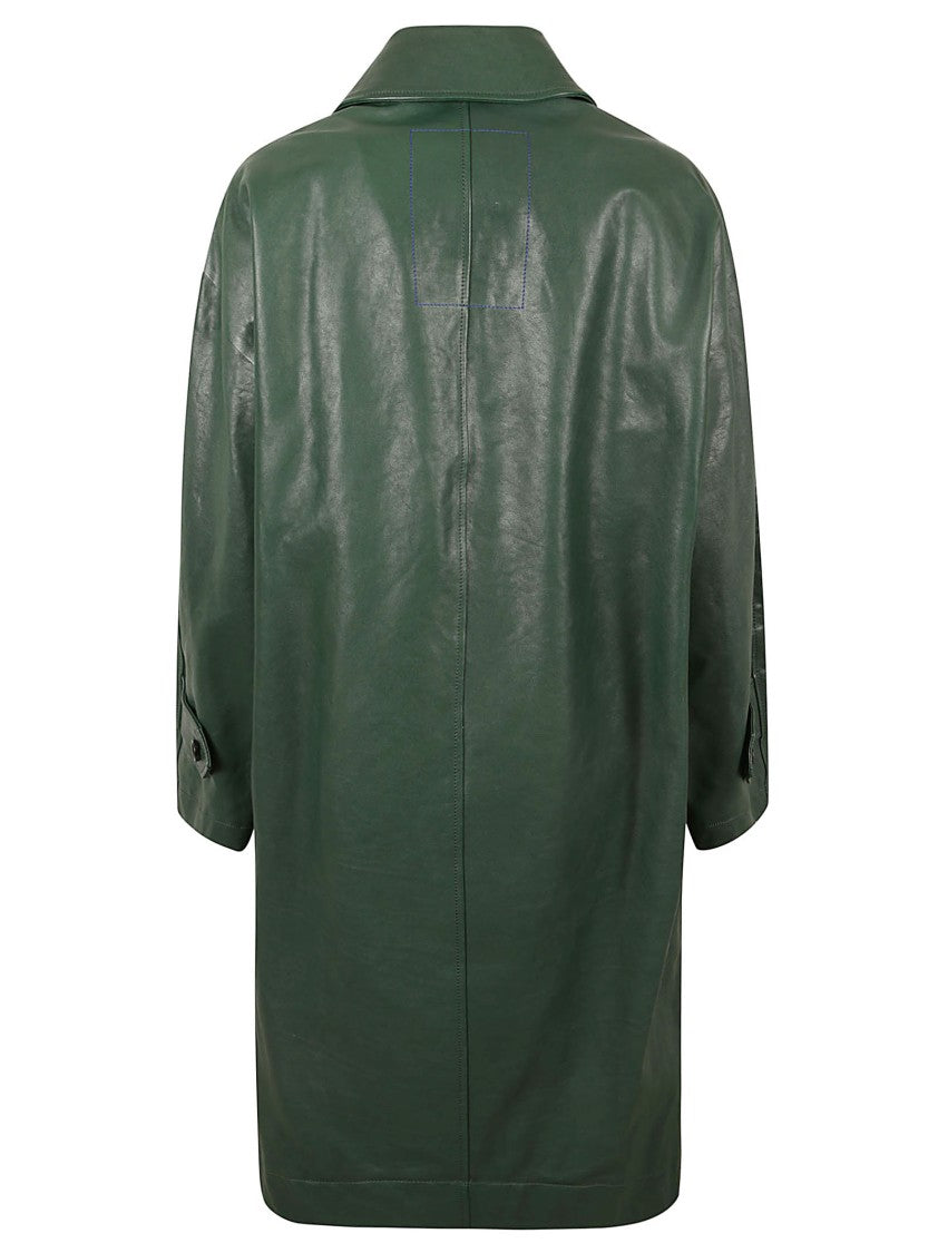 Burberry Calf Grain Leather Coat