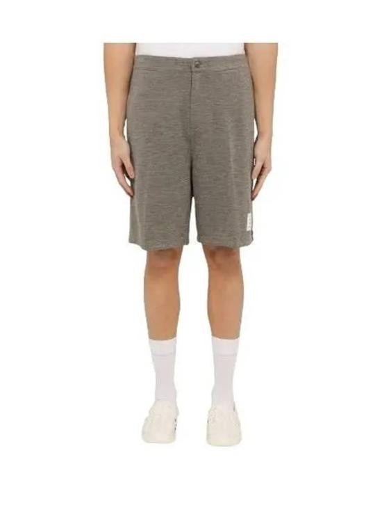 Thom Browne Tailored Wool Shorts With Subtle Logo Detail