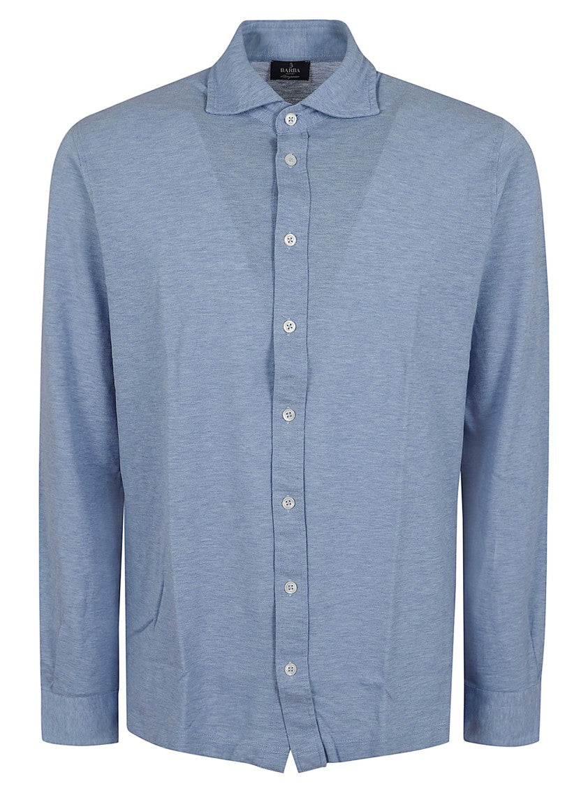 Barba Napoli Lightweight Cotton Oversized Button-Down Shirt
