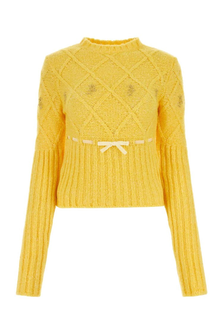 Cormio Yellow Wool Blend Sweater