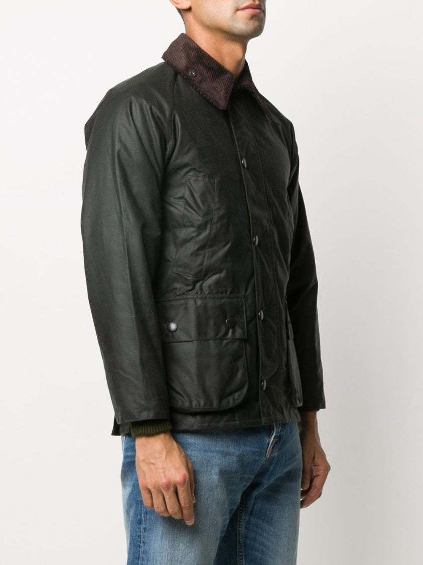 Barbour Dark Green Corduroy Collar Jacket