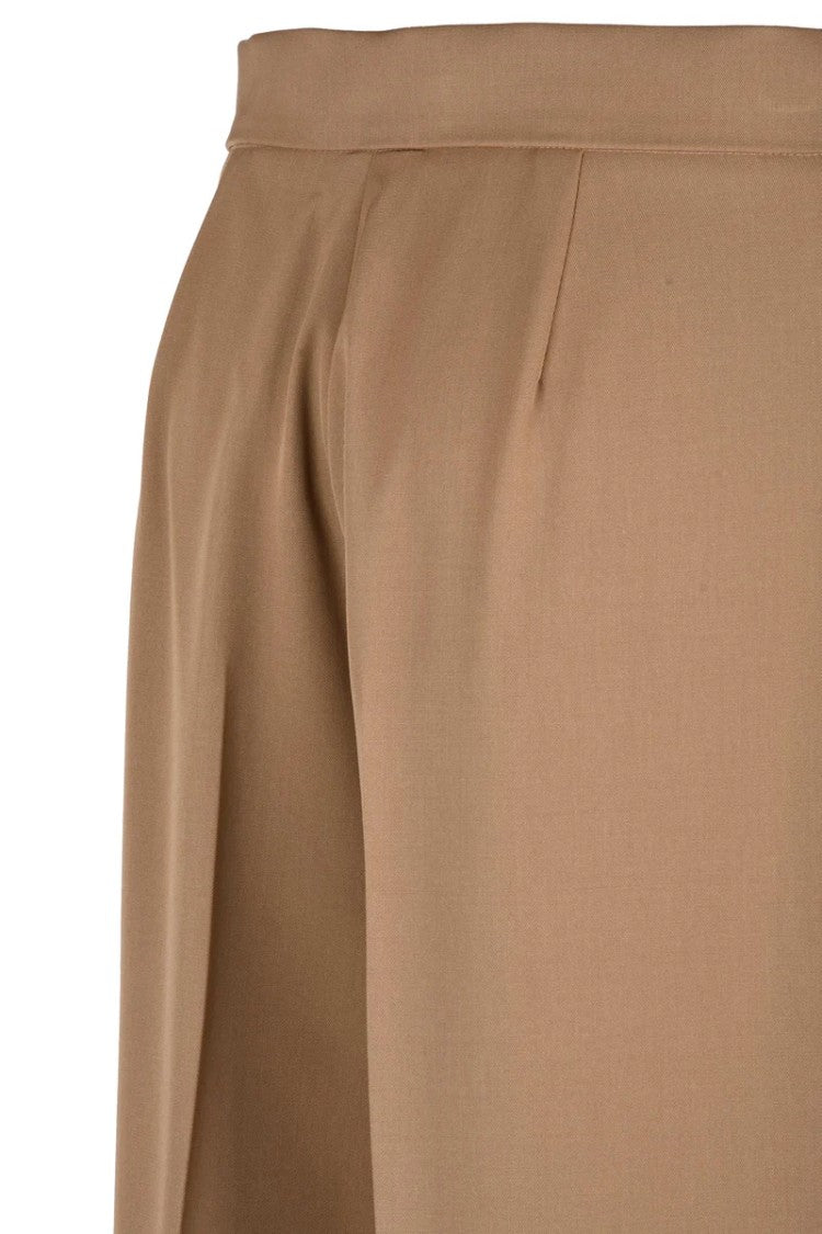 Max Mara Virgin Wool Trousers - Beige
