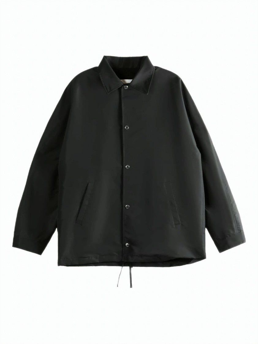 Givenchy Casual Black Jacket With Adjustable Hem And Logo Detail