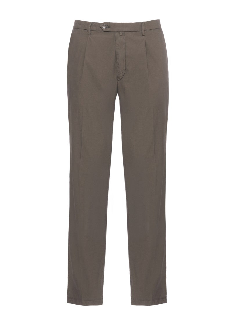 Briglia 1949 Brown Bg21 Flap Pockets Straight-Leg Pants