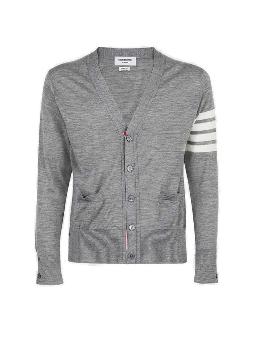 Thom Browne Tailored Grey Wool Cardigan