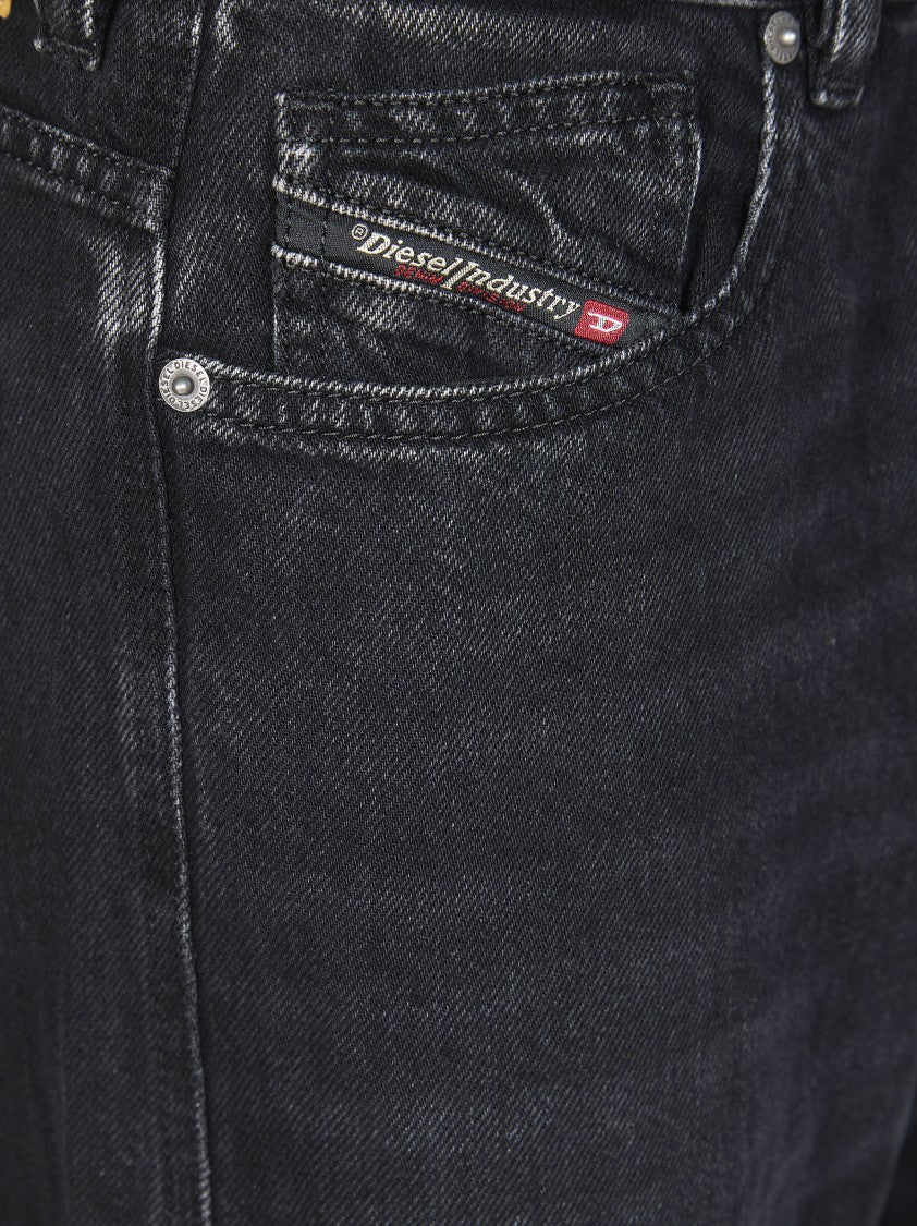 Diesel High-Waist Wide-Leg Jeans